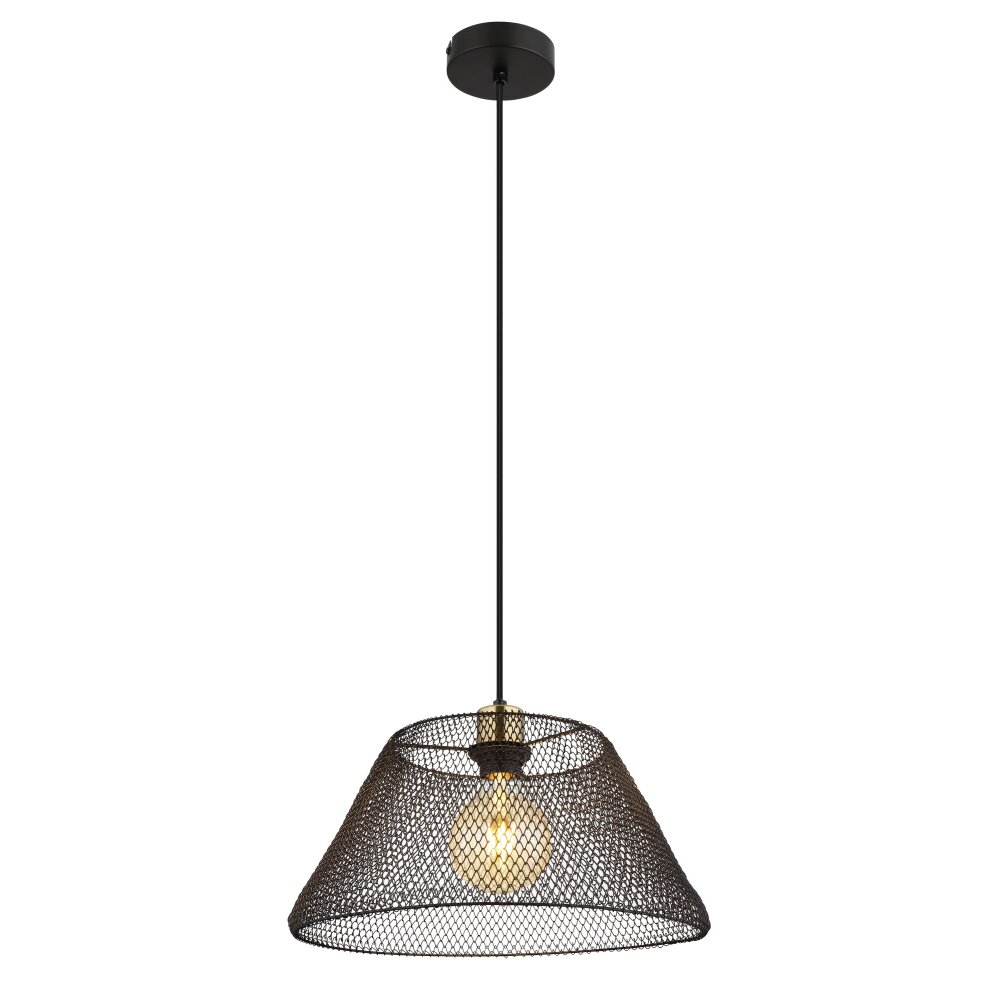 Globo Baku Hängeleuchte Schwarz, 1-flammig main product photo