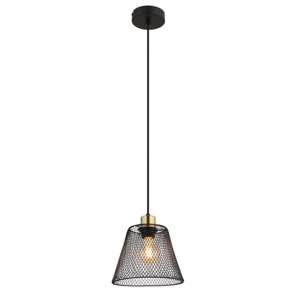 Globo Baku Hängeleuchte Schwarz, 1-flammig main product photo