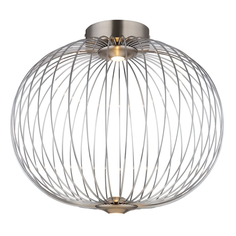 Globo Galway Deckenleuchte LED Nickel-Matt, 1-flammig main product photo