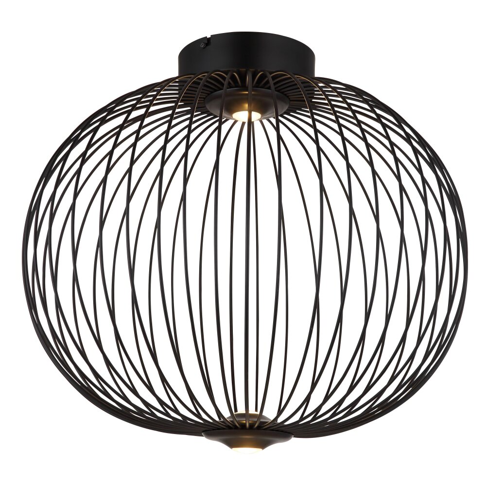 Globo Galway Deckenleuchte LED Schwarz, 1-flammig main product photo