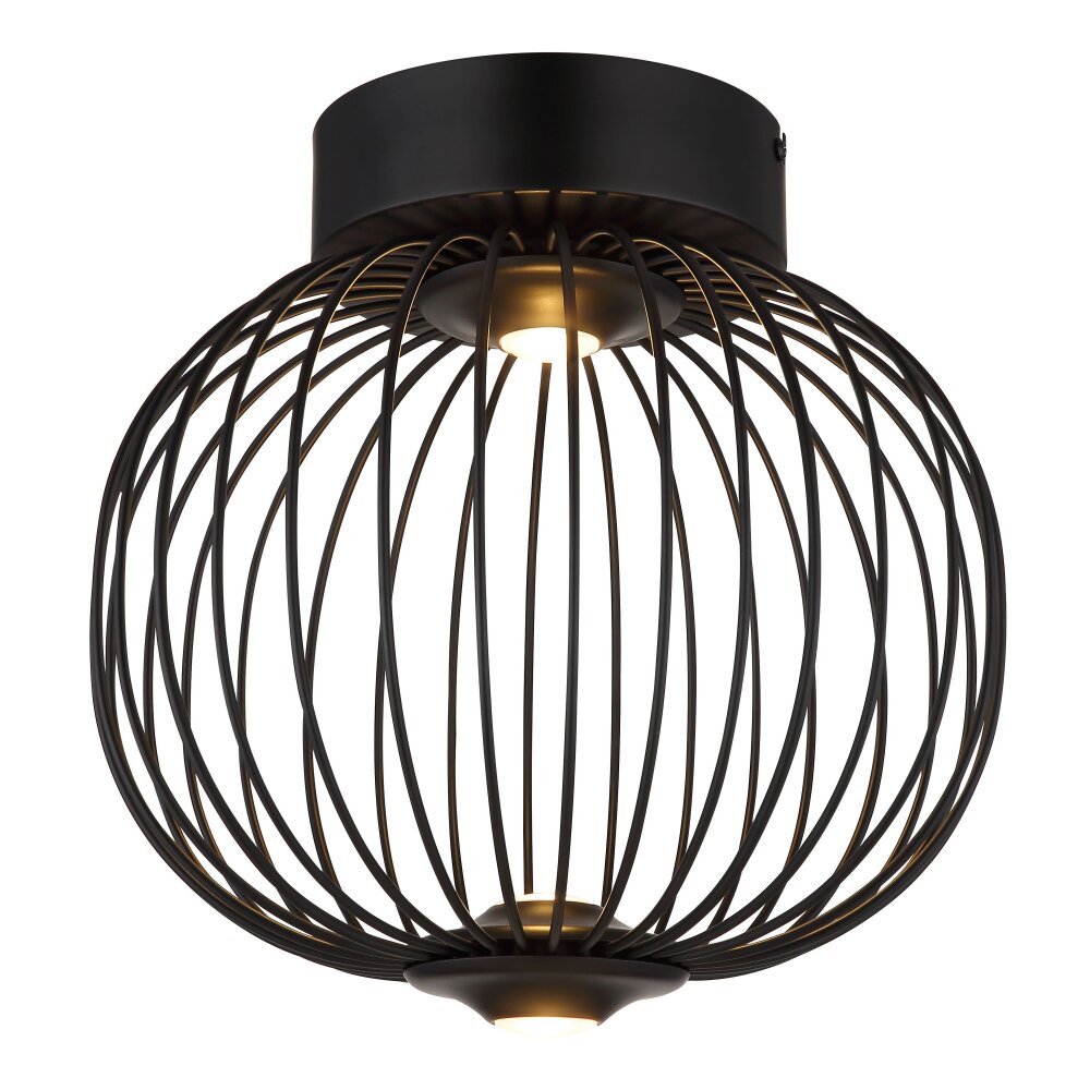 Globo Galway Deckenleuchte LED Schwarz, 1-flammig main product photo