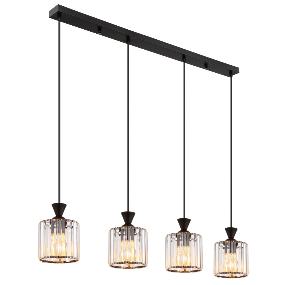 Globo Jordana Hängeleuchte Schwarz, 4-flammig main product photo