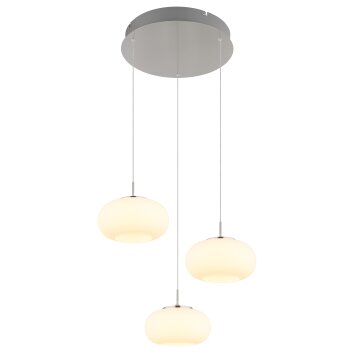 Globo Quintara Hängeleuchte LED Nickel-Matt, 1-flammig