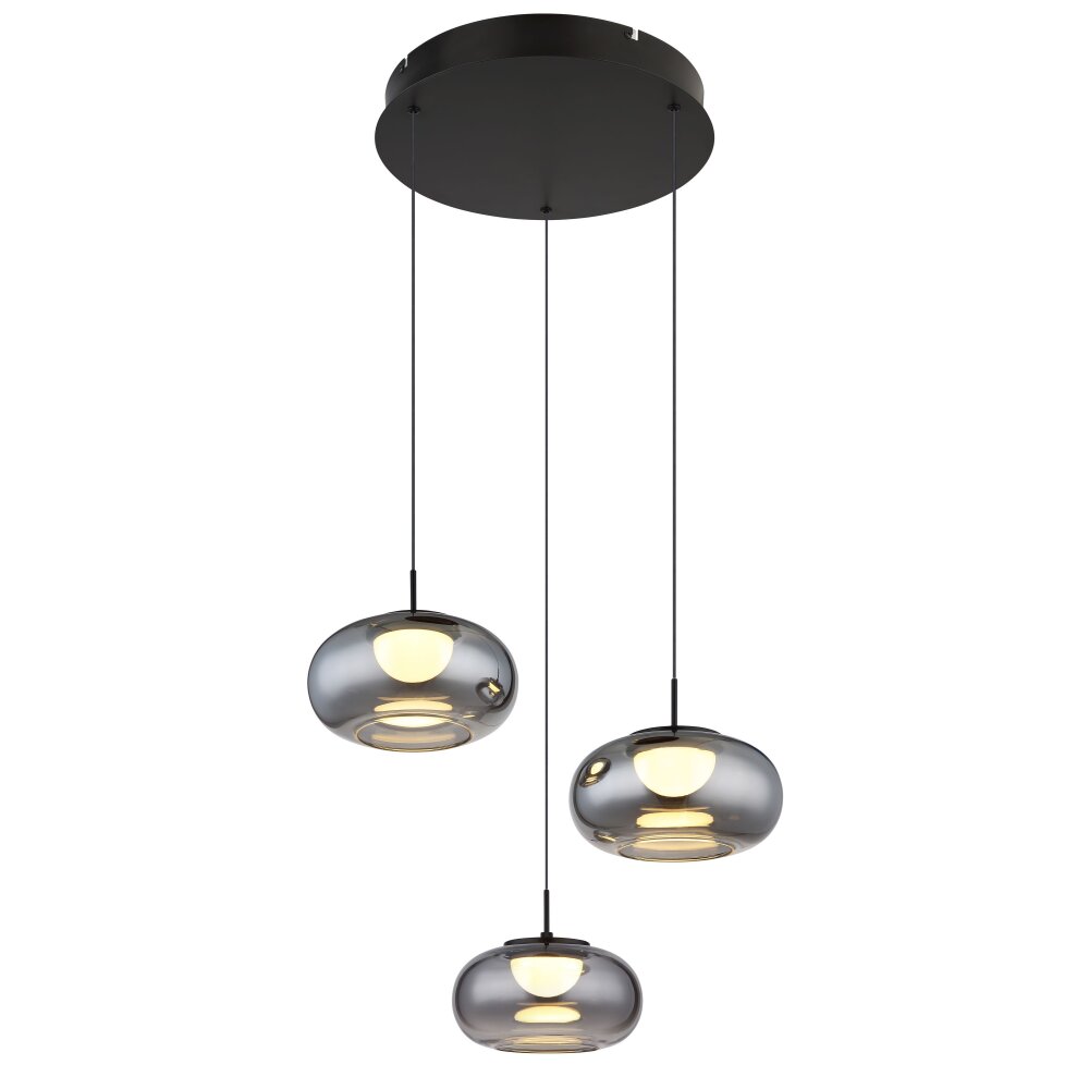 Globo Quintara Hängeleuchte LED Schwarz, 1-flammig main product photo