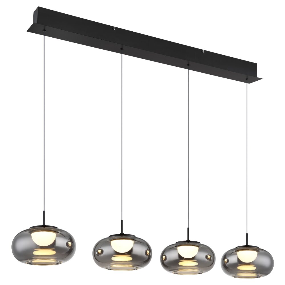 Globo Quintara Hängeleuchte LED Schwarz, 1-flammig main product photo