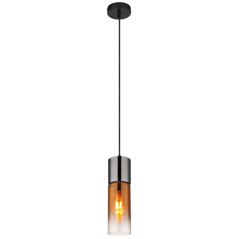 Globo Annika Hängeleuchte Schwarz, 1-flammig main product photo