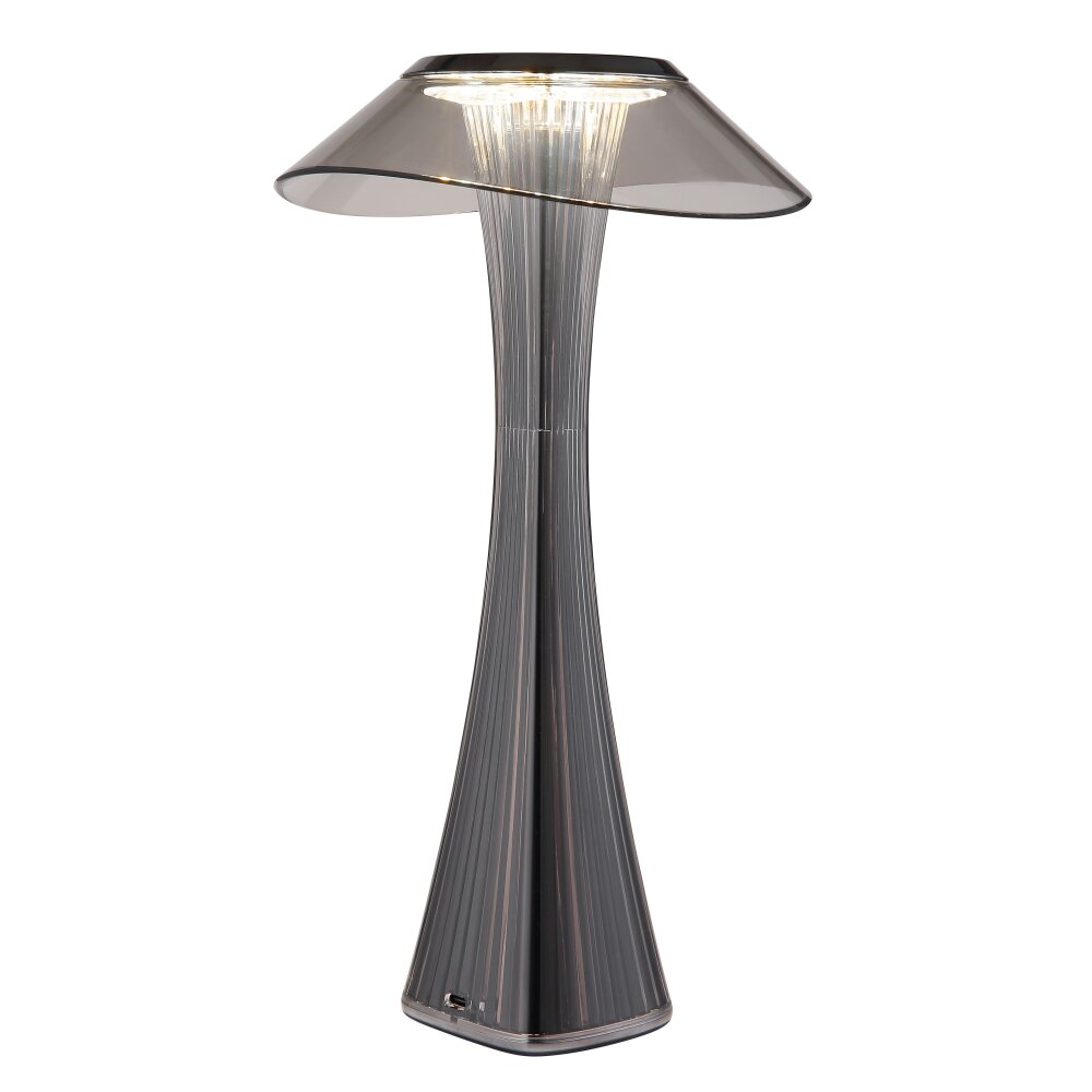 Globo Ambra Tischleuchte LED Chrom, Rauchfarben, Schwarz, 1-flammig main product photo