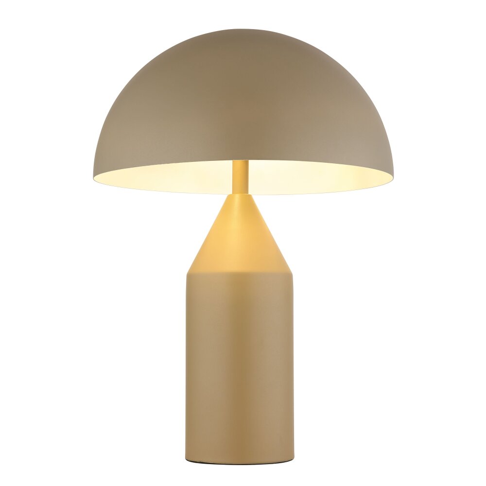Pilz Look Globo Atoma Tischleuchte Sandfarben, 2-flammig main product photo