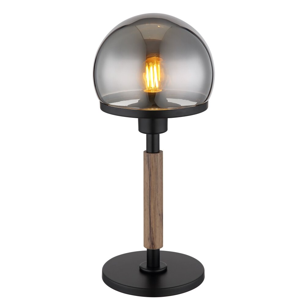 Globo Haku Tischleuchte Naturfarben, Schwarz, 1-flammig main product photo