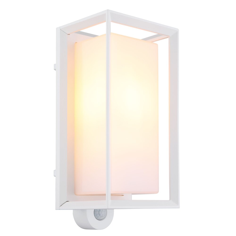 Globo Logana Außenleuchte Weiß, 1-flammig, Bewegungsmelder main product photo