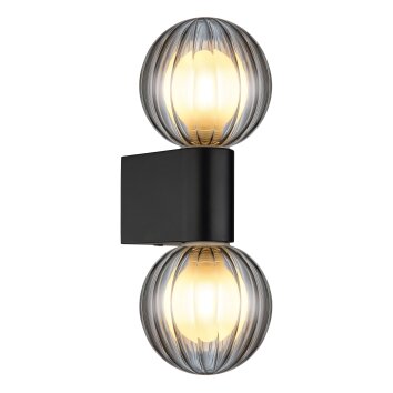 Globo Ander Wandleuchte Schwarz, 2-flammig