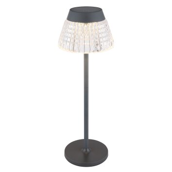 Globo Lora Tischleuchte LED Anthrazit, 1-flammig