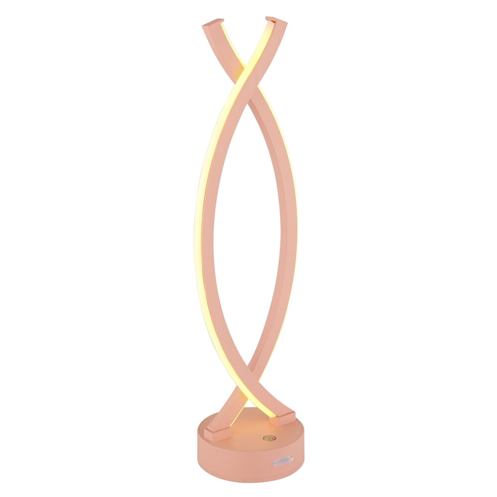 Globo Hela Tischleuchte LED Rosa, 1-flammig main product photo