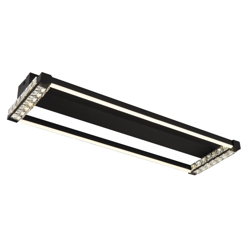 Globo Mariella Deckenleuchte LED Schwarz, 1-flammig, Fernbedienung main product photo