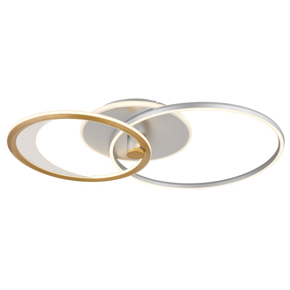 Globo Umbra Deckenleuchte LED Gold, Silber, 1-flammig, Fernbedienung main product photo