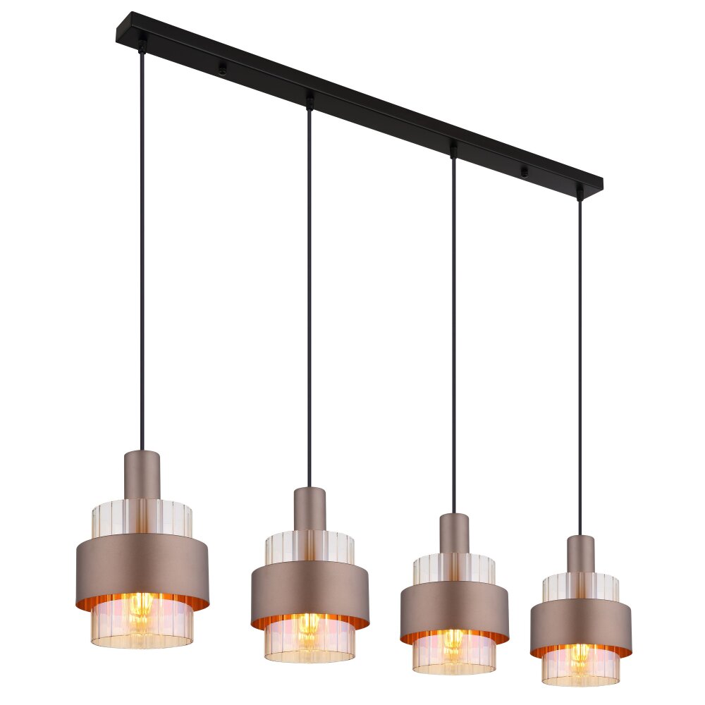Globo Milley Hängeleuchte Schwarz, 4-flammig main product photo