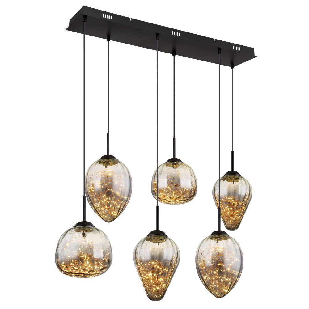 Globo Firefly Hängeleuchte LED Schwarz, 1-flammig main product photo