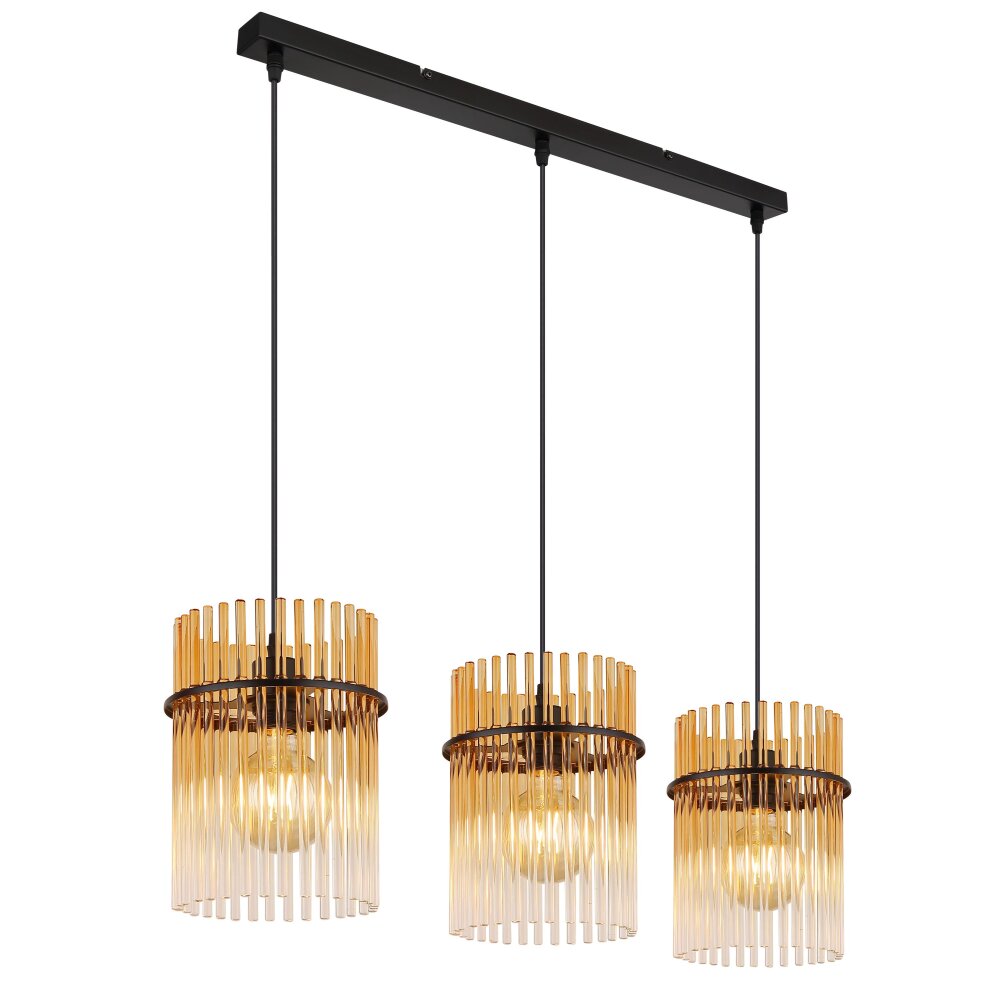 Globo Gorley Hängeleuchte Schwarz, 3-flammig main product photo