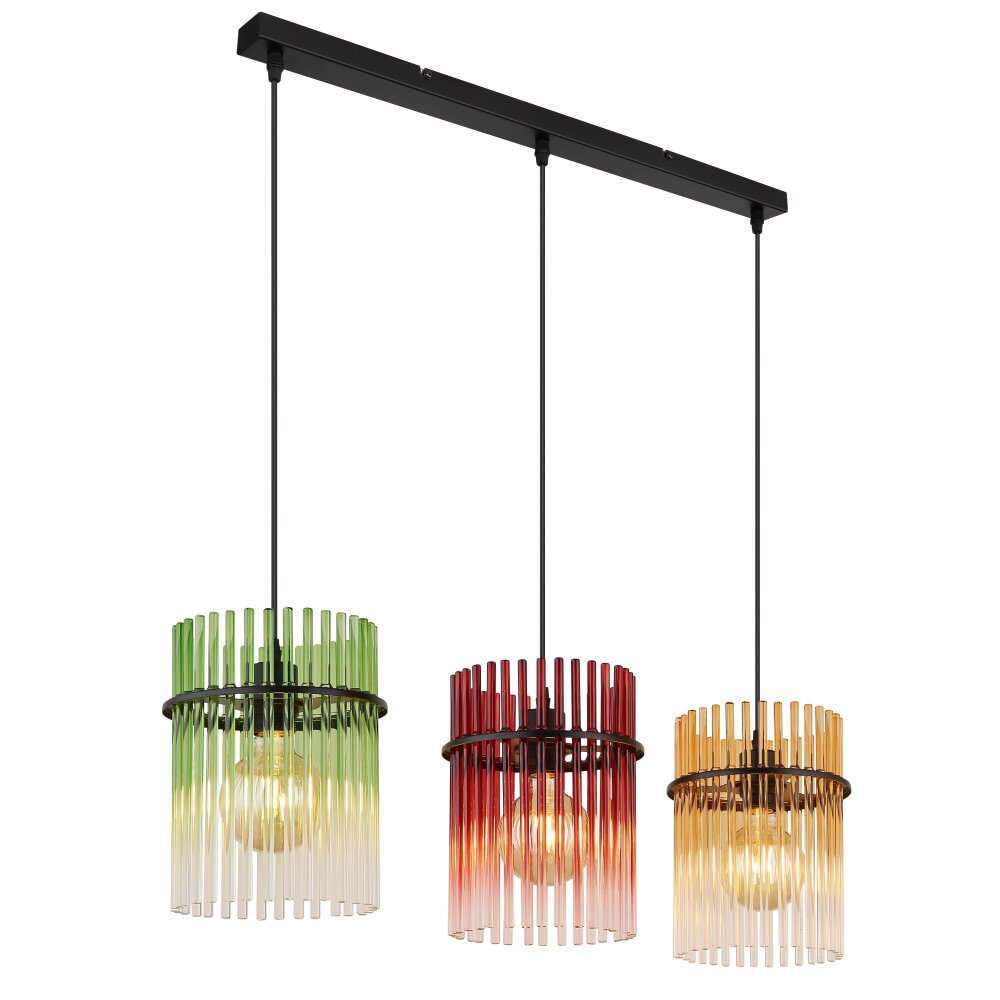 Globo Gorley Hängeleuchte Schwarz, 3-flammig main product photo