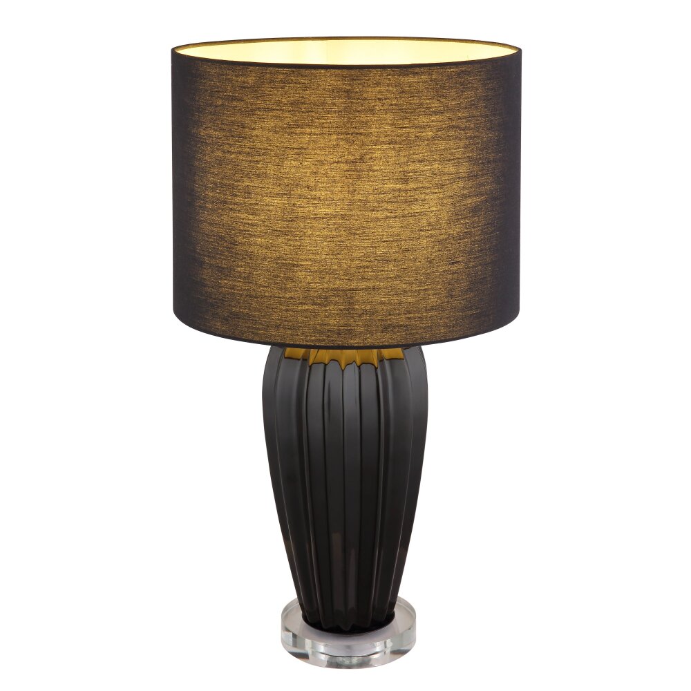 Globo Irina Tischleuchte Schwarz, Transparent, Klar, 1-flammig main product photo
