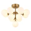 Globo Grappy Deckenleuchte Gold, 13-flammig