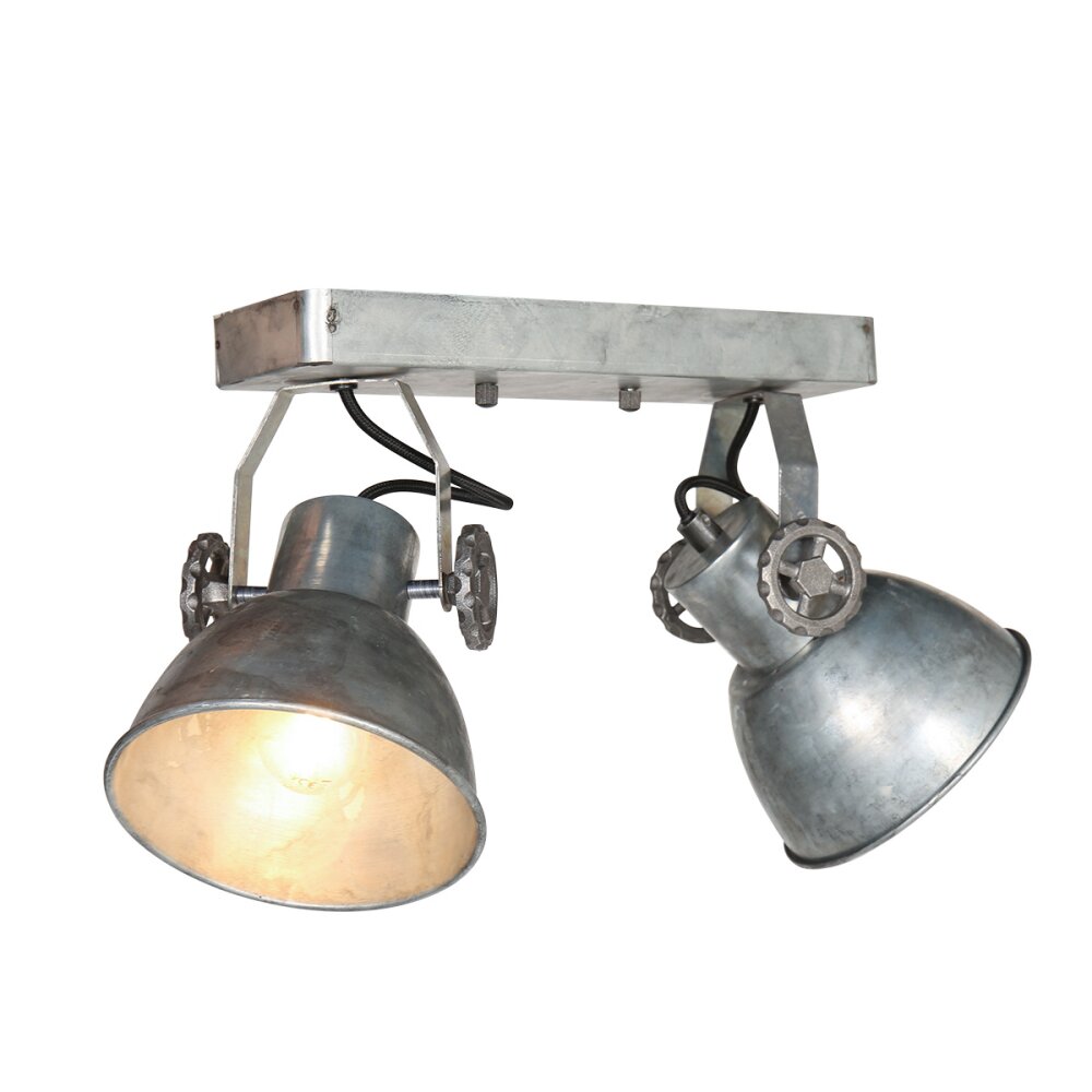 Steinhauer Gearmetal Deckenleuchte Altsilber, 2-flammig main product photo