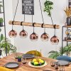 Koyoto Pendelleuchte Glas 15 cm Naturfarben, Schwarz, 5-flammig