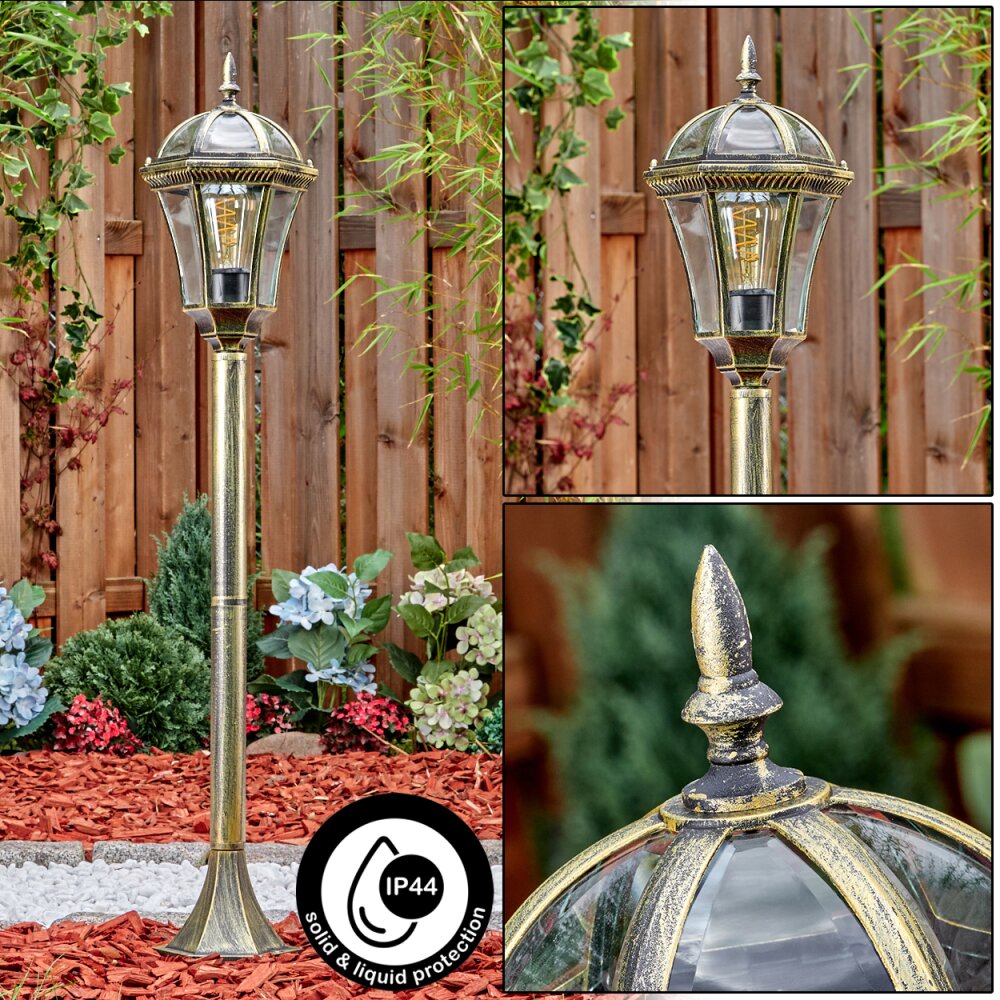 Lavajo Wegeleuchte Gold, Schwarz, 1-flammig main product photo