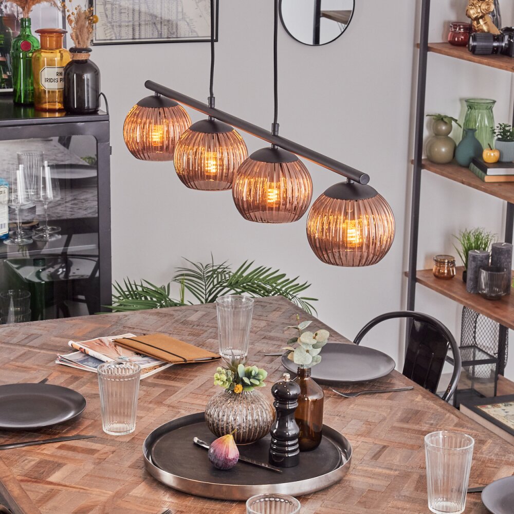 Koyoto Hängeleuchte Glas 15 cm Kupferfarben, 4-flammig main product photo