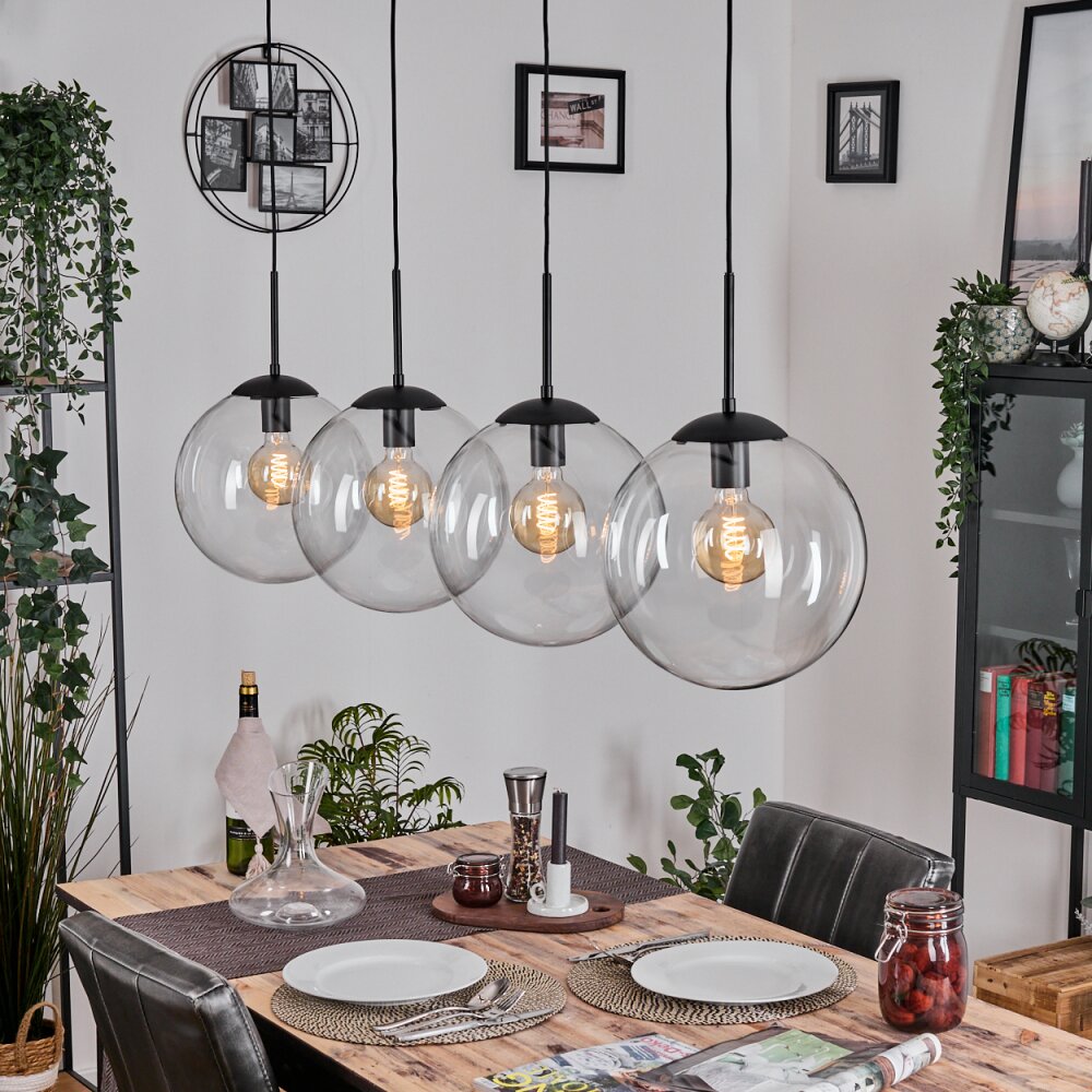 Gastor Hängeleuchte Glas 25 cm Klar, 4-flammig main product photo