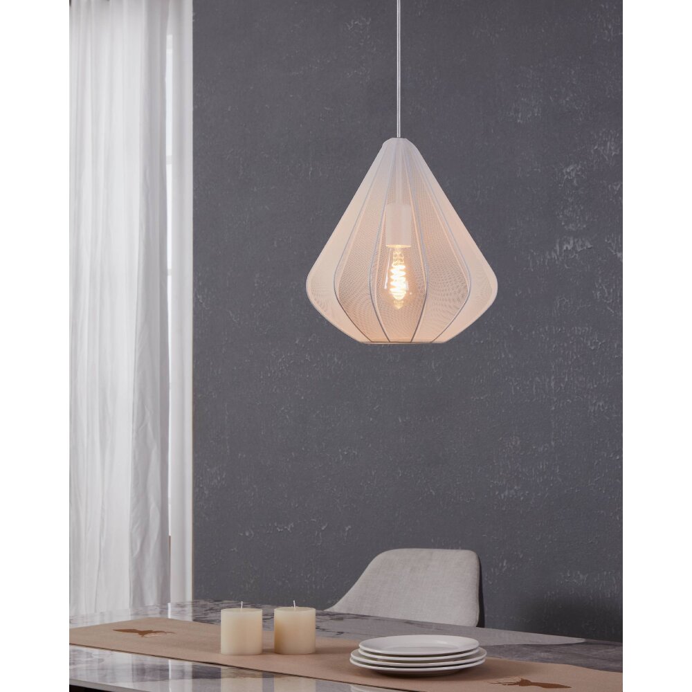 Eglo DOLWEN Hängeleuchte Weiß, 1-flammig main product photo