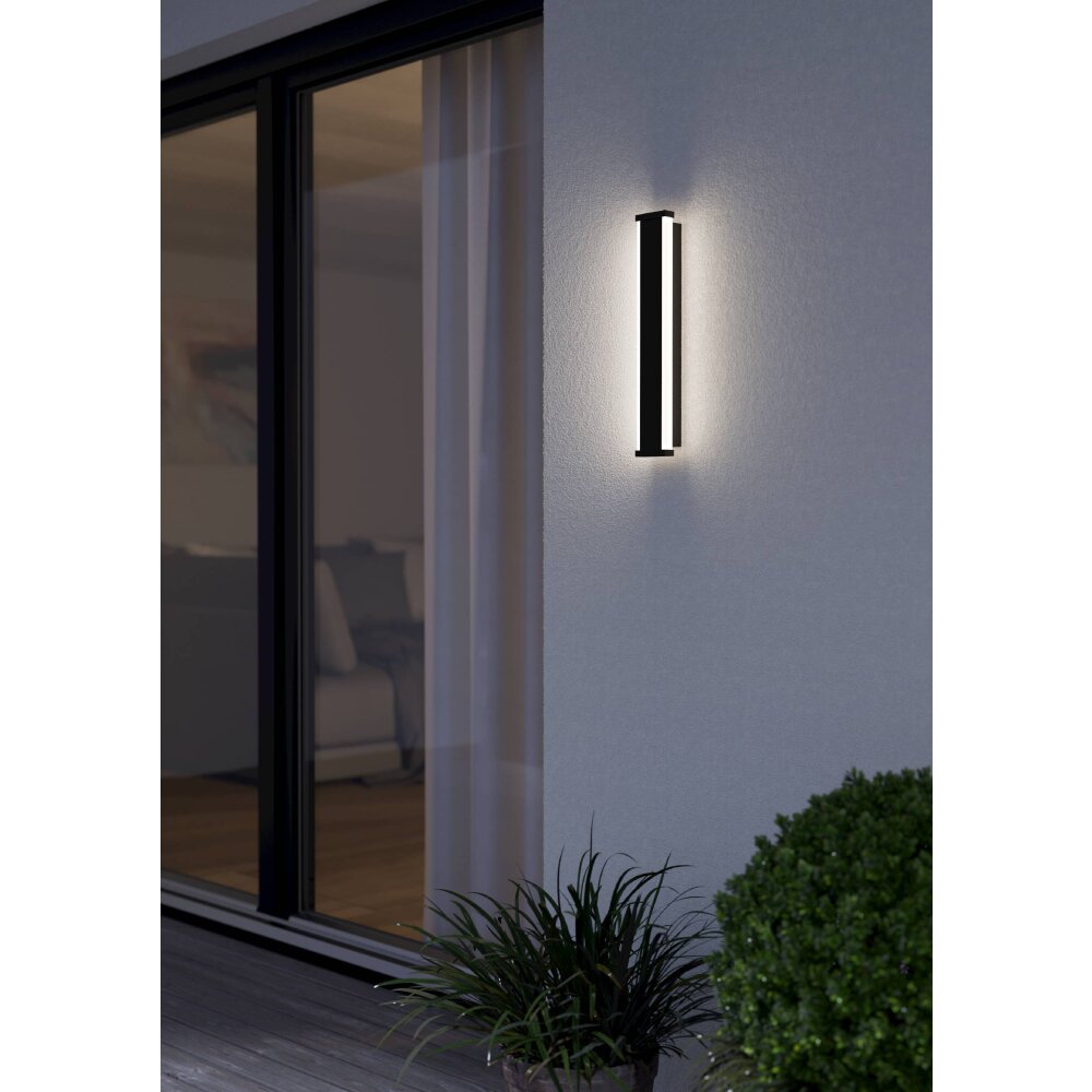 Eglo NEVIANO Außenwandleuchte LED Schwarz, 2-flammig main product photo