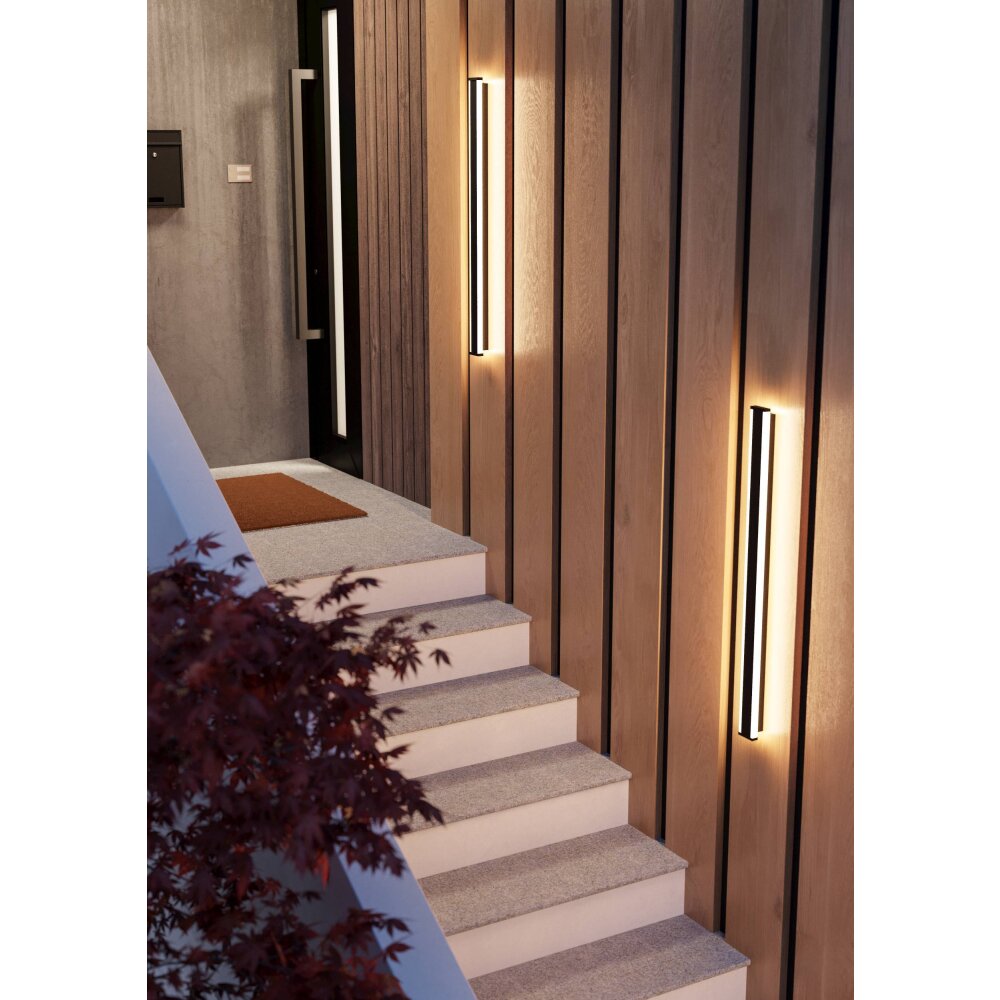 Eglo NEVIANO Außenwandleuchte LED Schwarz, 2-flammig main product photo
