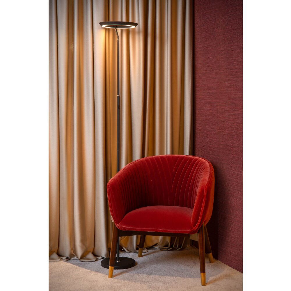 Lucide CELESTE Stehleuchte LED Schwarz, 1-flammig main product photo