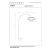 Lucide CORINA Bogenstehlampe Messing, 1-flammig