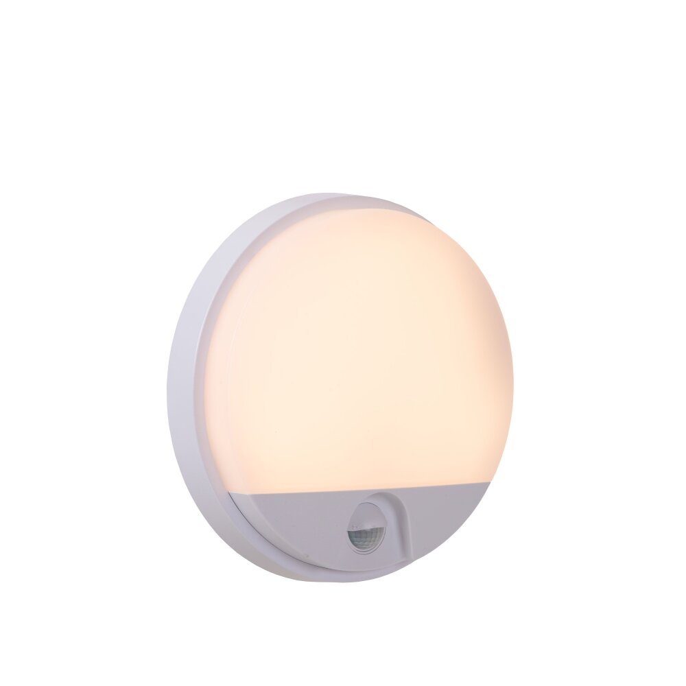 Lucide HUPS IR Außenwandleuchte LED Weiß, 1-flammig, Bewegungsmelder main product photo