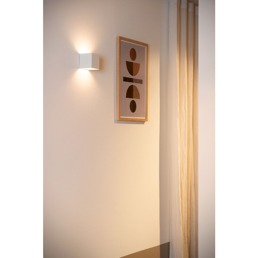 Lucide VERTIGO Außenwandleuchte LED Weiß, 1-flammig, Bewegungsmelder main product photo