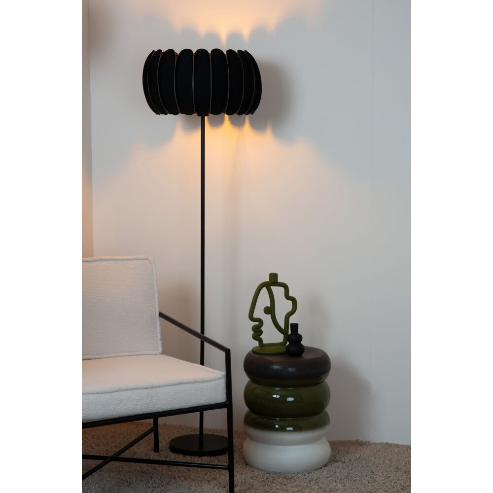 Lucide SPENCER Stehleuchte Schwarz, 1-flammig main product photo