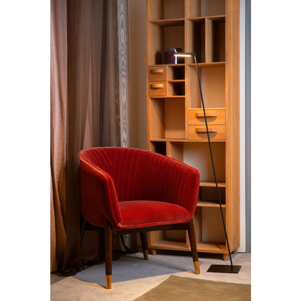 Lucide LAVALE Stehleuchte LED Schwarz, 1-flammig main product photo