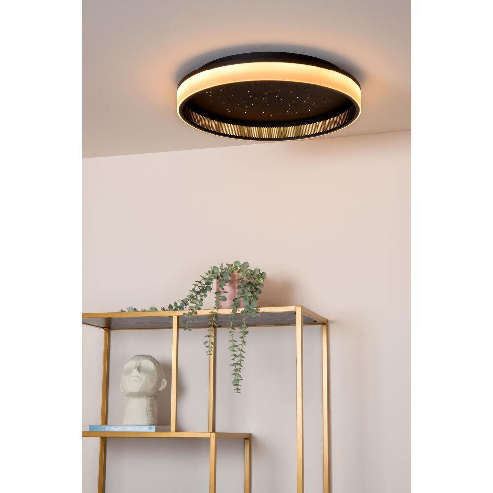 Lucide ESTREJA Deckenleuchte LED Schwarz, 1-flammig main product photo