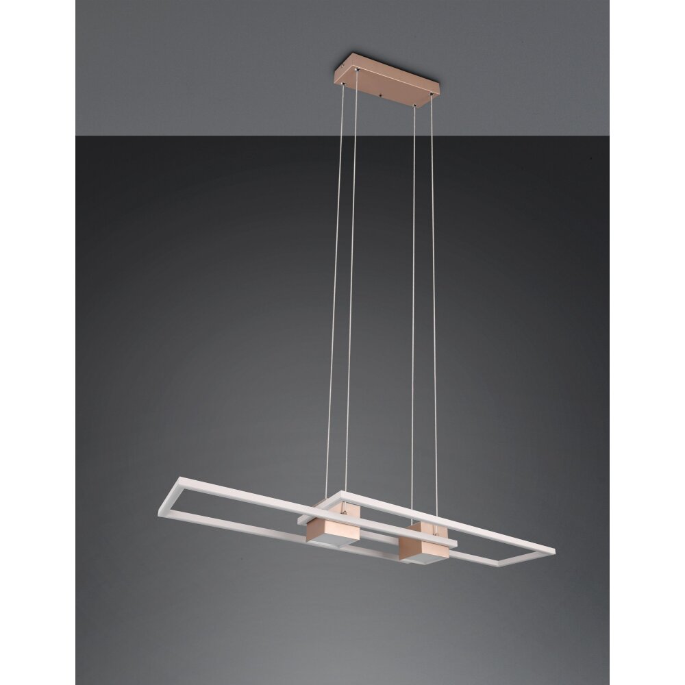 Trio ALBANY Pendelleuchte LED Braun, 1-flammig, Fernbedienung main product photo