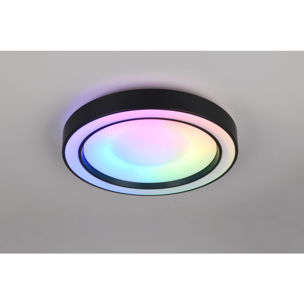 Reality Arco Deckenleuchte LED Schwarz, 1-flammig, Fernbedienung, Farbwechsler main product photo