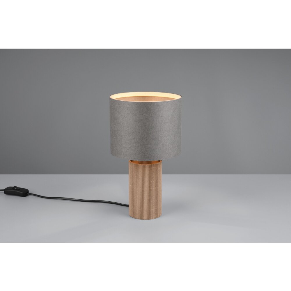 Trio Canio Tischleuchte Holz hell, 1-flammig main product photo