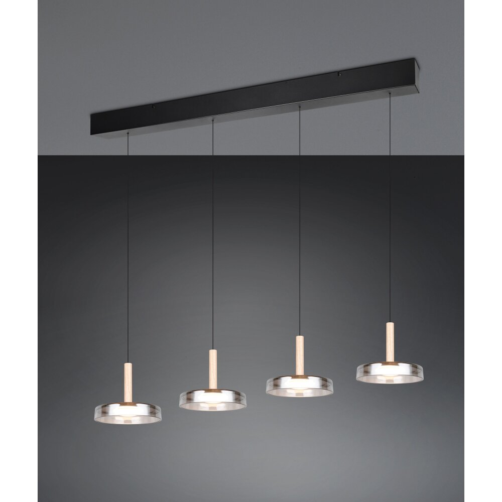 Trio Celeste Pendelleuchte LED Schwarz, 1-flammig main product photo