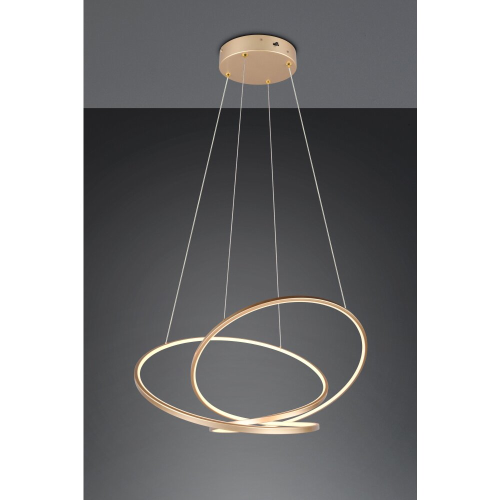 Trio Darvin Pendelleuchte LED Gold, 1-flammig main product photo