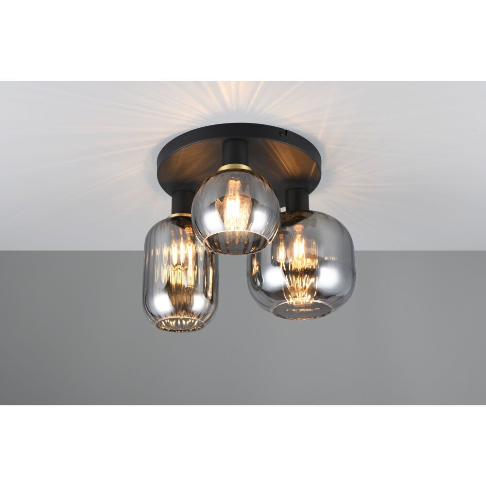 Trio Diva Deckenleuchte Schwarz, 3-flammig main product photo