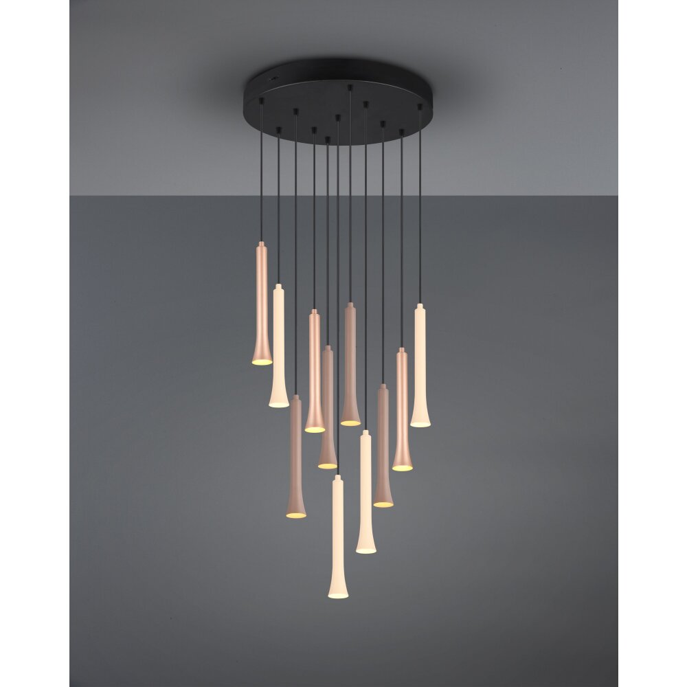 Trio Fiato Pendelleuchte LED Schwarz, 11-flammig main product photo