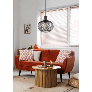 Trio GILA Pendelleuchte Schwarz, 1-flammig
