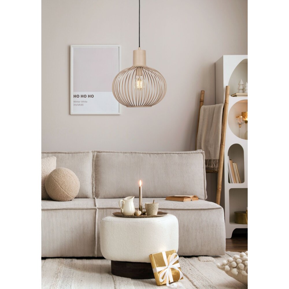 Trio GILA Pendelleuchte Beige, 1-flammig main product photo