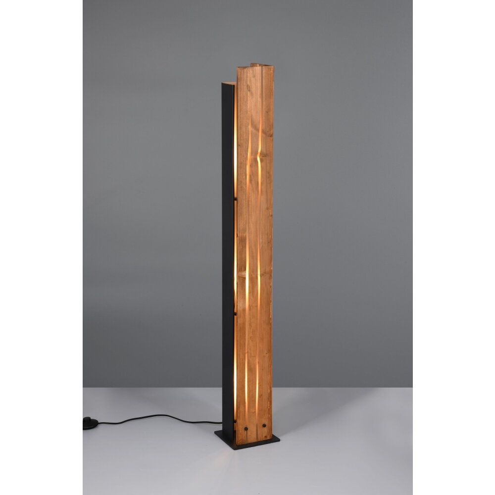 Trio Karuni Stehlampe Holz hell, 3-flammig main product photo